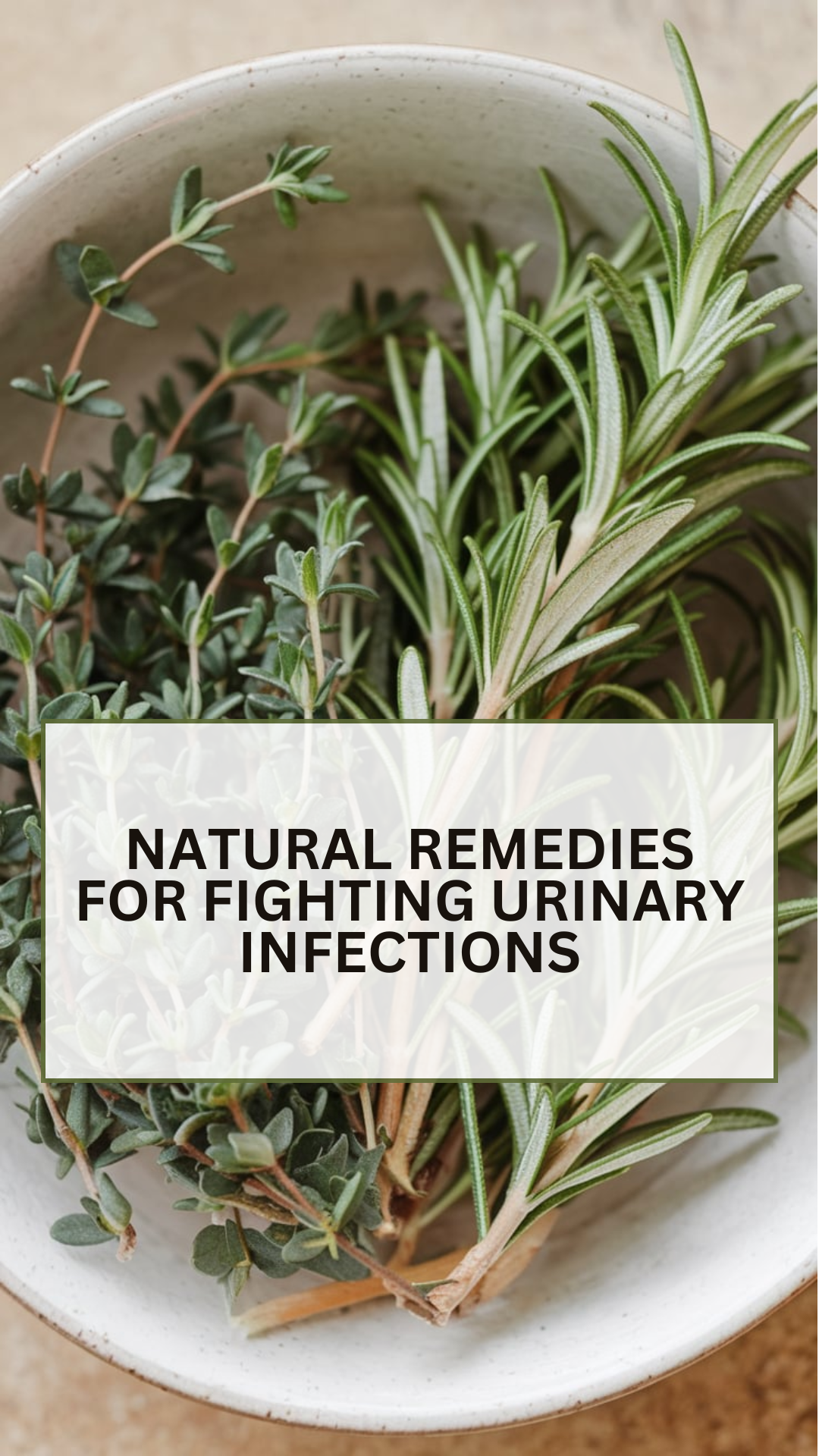 Thyme and rosemary for urinary infections